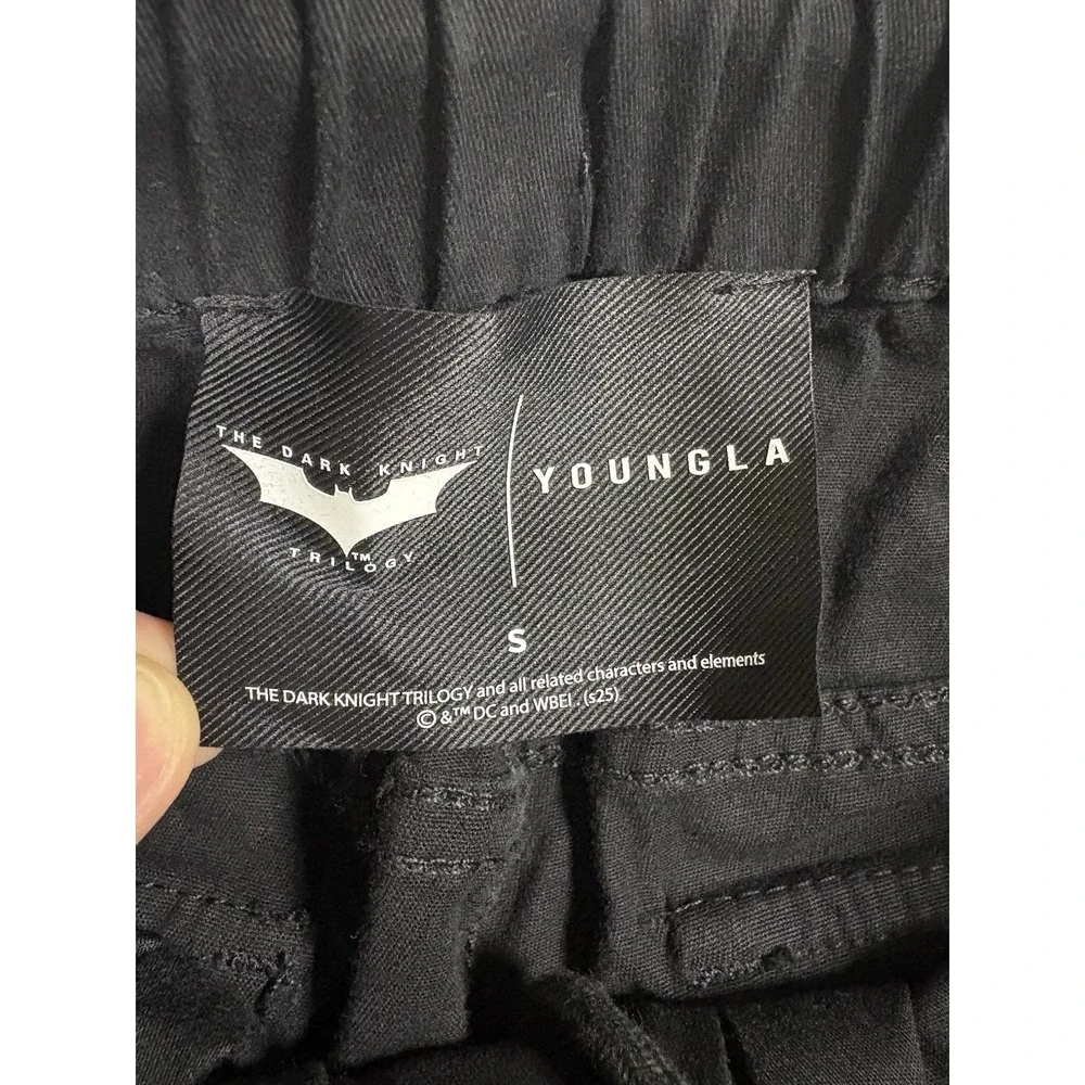 NWT YoungLA Batman Drifter Pants Black Wash 6066 Dark Knight Cargo Small S NEW